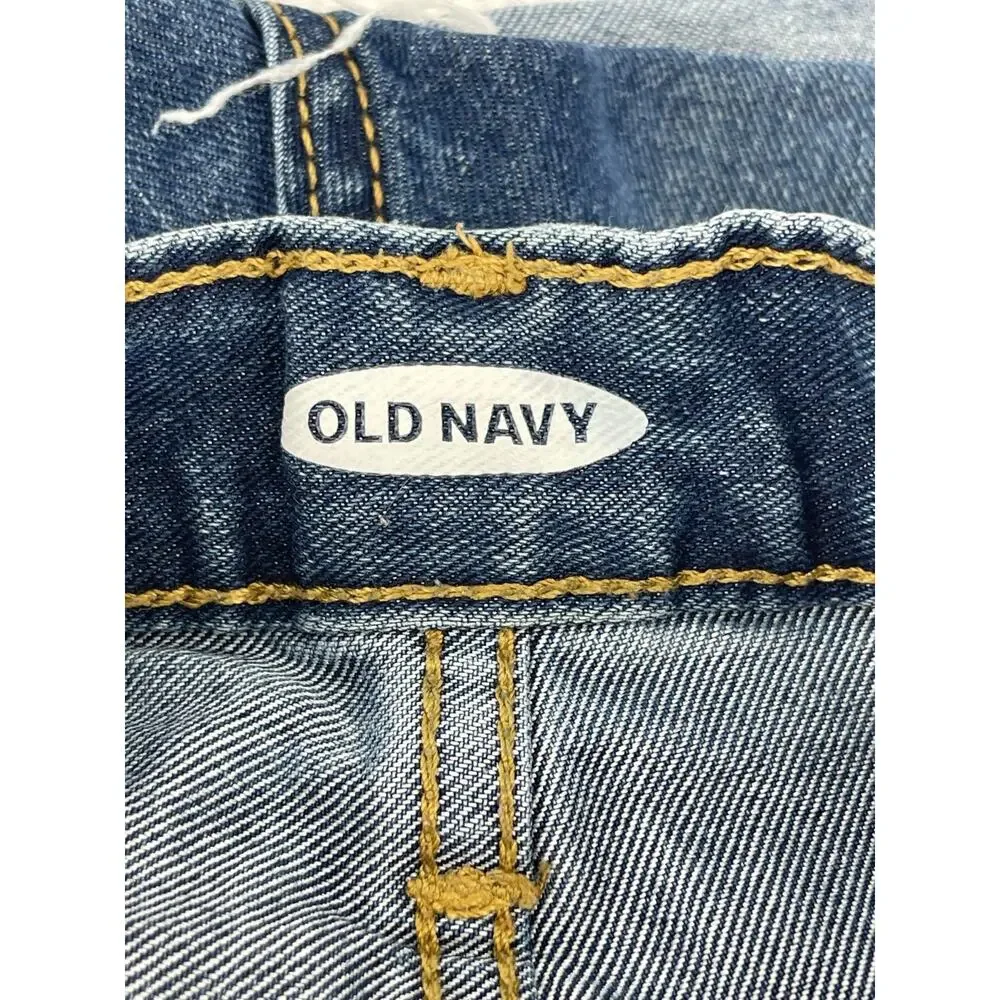 Old Navy Girls Faded Medium Wash Blue Denim Jean Shorts Youth Size 14